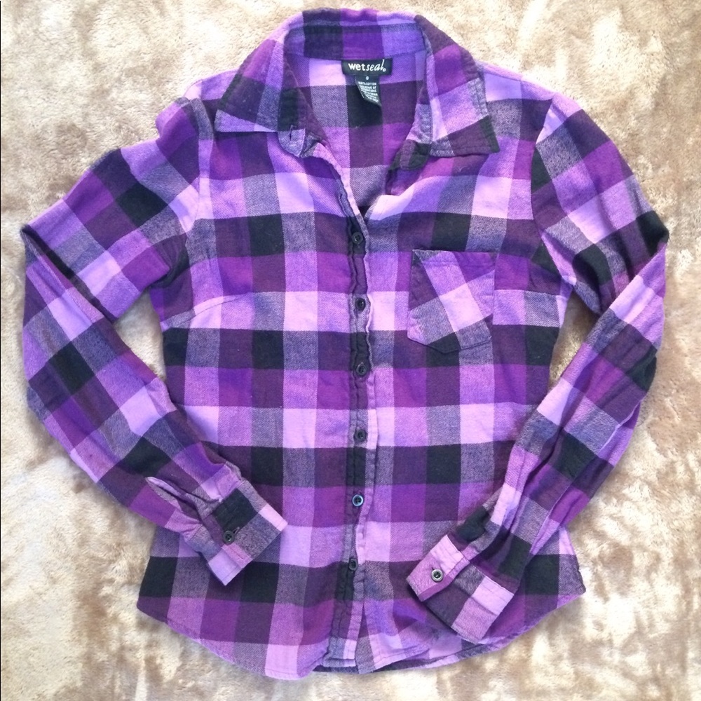 Wet Seal Purple Flannel